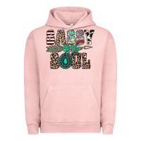 Pigment Salmon sassy little soul Urban Hoodie - CowhideDigitalArt