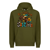 Army Green the world needs more cowboys Premium Hoodie - OliviaCreatesArt