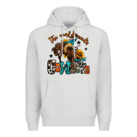 Dove Grey the world needs more cowboys Premium Hoodie - OliviaCreatesArt