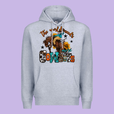 The World Needs More Cowboys Premium Hoodie Designed By Oliviacreatesart