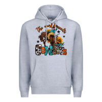 Heather Grey the world needs more cowboys Premium Hoodie - OliviaCreatesArt