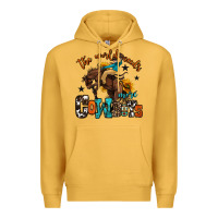 Mustard the world needs more cowboys Premium Hoodie - OliviaCreatesArt