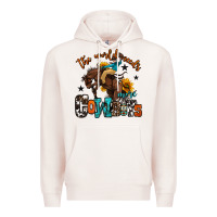 Pale Pink the world needs more cowboys Premium Hoodie - OliviaCreatesArt