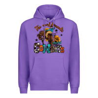 Purple the world needs more cowboys Premium Hoodie - OliviaCreatesArt
