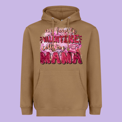 My Favorite Calls Me Mama Mother's Day Heavyweight Hoodie Designed By Fadigitalartstudio