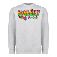 Heather Grey Equality hurts no one Heavyweight Sweatshirt - NancyCooperArtShop