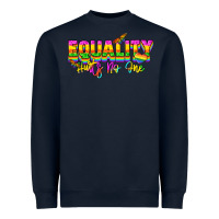 Navy Equality hurts no one Heavyweight Sweatshirt - NancyCooperArtShop