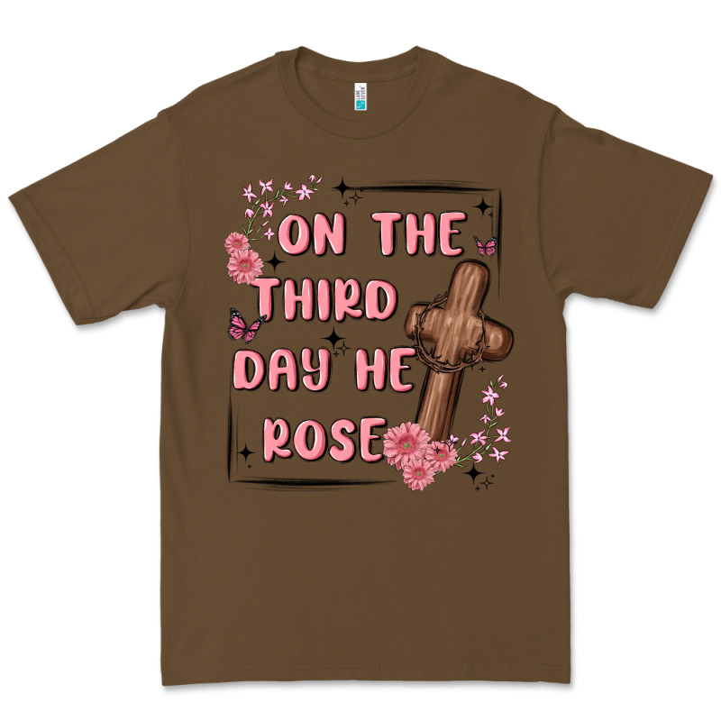 On The Third Day  He Rose Premium Tee by MaliasSmallBusiness | Teevron