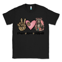 Black peace love pitbull Classic Tee - JahusDesignShop