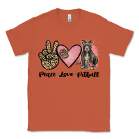 Copper peace love pitbull Classic Tee - JahusDesignShop