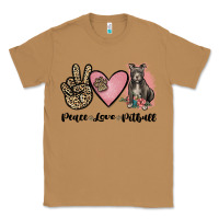 Toasted Coconut peace love pitbull Classic Tee - JahusDesignShop