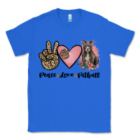 True Royal peace love pitbull Classic Tee - JahusDesignShop