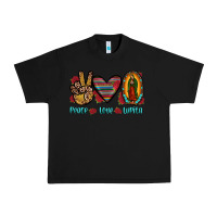 Black peace love lupita Urban Heavy Tee - JahusDesignShop