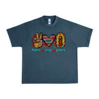 Midnight Navy peace love lupita Urban Heavy Tee - JahusDesignShop