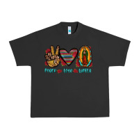 Pigment Black peace love lupita Urban Heavy Tee - JahusDesignShop