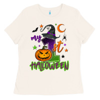 Bone My first Halloween Ladies Tee - NancyCooperArtShop
