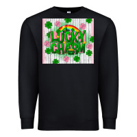 Black lucky charm st patricks Premium Sweatshirt - FaDigitalArtStudio