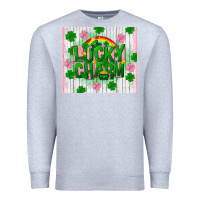 Heather Grey lucky charm st patricks Premium Sweatshirt - FaDigitalArtStudio