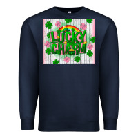 Navy lucky charm st patricks Premium Sweatshirt - FaDigitalArtStudio