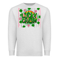 Oatmeal Heather lucky charm st patricks Premium Sweatshirt - FaDigitalArtStudio