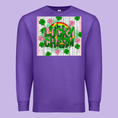 Lucky Charm St Patricks Premium Sweatshirt Designed By Fadigitalartstudio