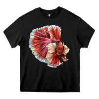 Black Betta Fish Heavy Core Tee - LillyAllenDesigns