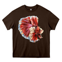 Chocolate Brown Betta Fish Heavy Core Tee - LillyAllenDesigns