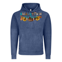 Vintage Denim small town big spirit Vintage Hoodie - BundleAndBundleShop
