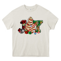 Cream joy with christmas tree cake ado Heavy Core Tee - AdoDesignShop