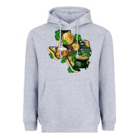 Heather Grey texas map st patricks day Heavyweight Hoodie - FaDigitalArtStudio