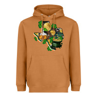 Meerkat texas map st patricks day Heavyweight Hoodie - FaDigitalArtStudio