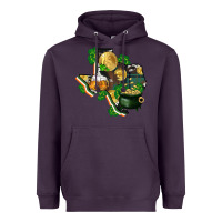 Plum texas map st patricks day Heavyweight Hoodie - FaDigitalArtStudio