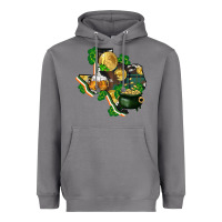 Storm texas map st patricks day Heavyweight Hoodie - FaDigitalArtStudio