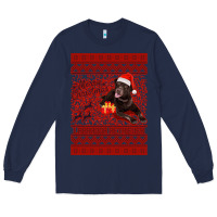 Navy Merry Christmas Labrador Retriever Long Sleeve Tee - Bettercallsaul