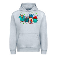 Heather Grey nurse drink coffee Urban Hoodie - CowhideDigitalArt