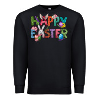 Black Western Happy Easter Premium Sweatshirt - BundleAndBundleShop
