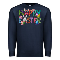 Navy Western Happy Easter Premium Sweatshirt - BundleAndBundleShop