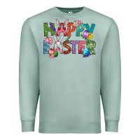 Seafoam Western Happy Easter Premium Sweatshirt - BundleAndBundleShop