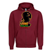 Burgundy Living free-ish since 1865 Zipper Hoodie - HowdyJamesFarm