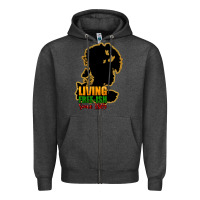 Charcoal Heather Living free-ish since 1865 Zipper Hoodie - HowdyJamesFarm