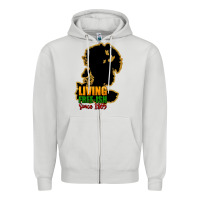 Dove Grey Living free-ish since 1865 Zipper Hoodie - HowdyJamesFarm
