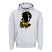 Heather Grey Living free-ish since 1865 Zipper Hoodie - HowdyJamesFarm