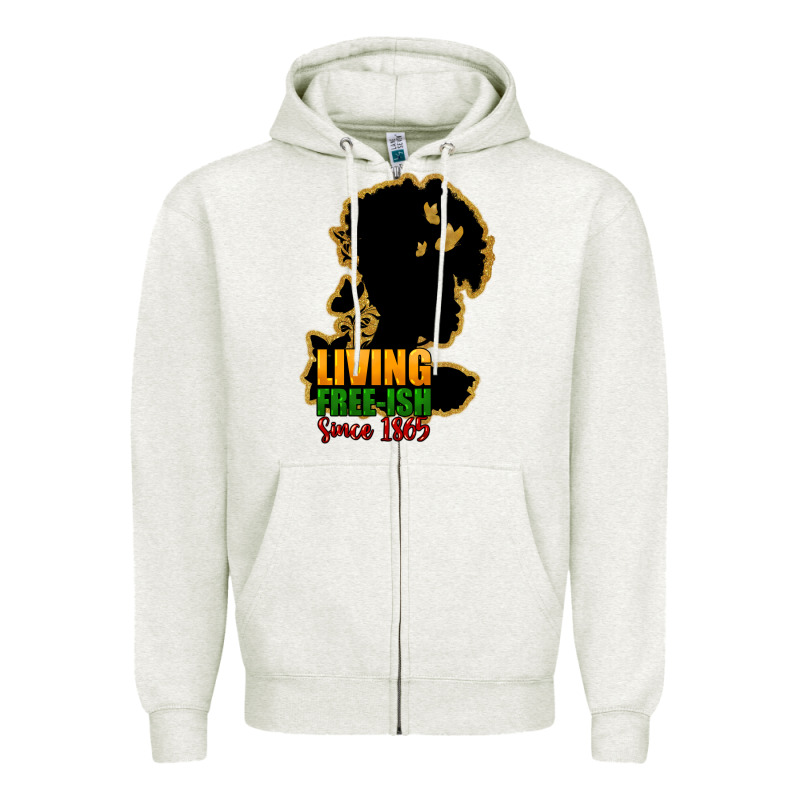 Living Free-ish Since 1865 Zipper Hoodie by HowdyJamesFarm | Teevron