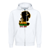 White Living free-ish since 1865 Zipper Hoodie - HowdyJamesFarm