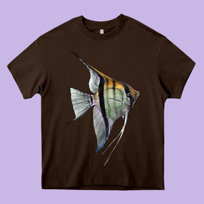 Angelfish Heavy Core Tee Designed By Lillyallendesigns