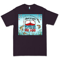 Plum show me your bobbers and i will show my rod Premium Tee - MaliasSmallBusiness