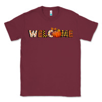 Burgundy welcome pumpkin Classic Tee - BundleAndBundleShop