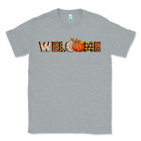 Heather Grey welcome pumpkin Classic Tee - BundleAndBundleShop
