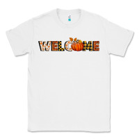 White welcome pumpkin Classic Tee - BundleAndBundleShop