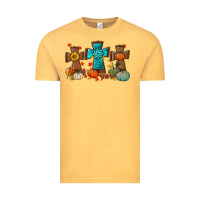 Vintage Mustard fall tree cross Vintage Tee - BundleAndBundleShop